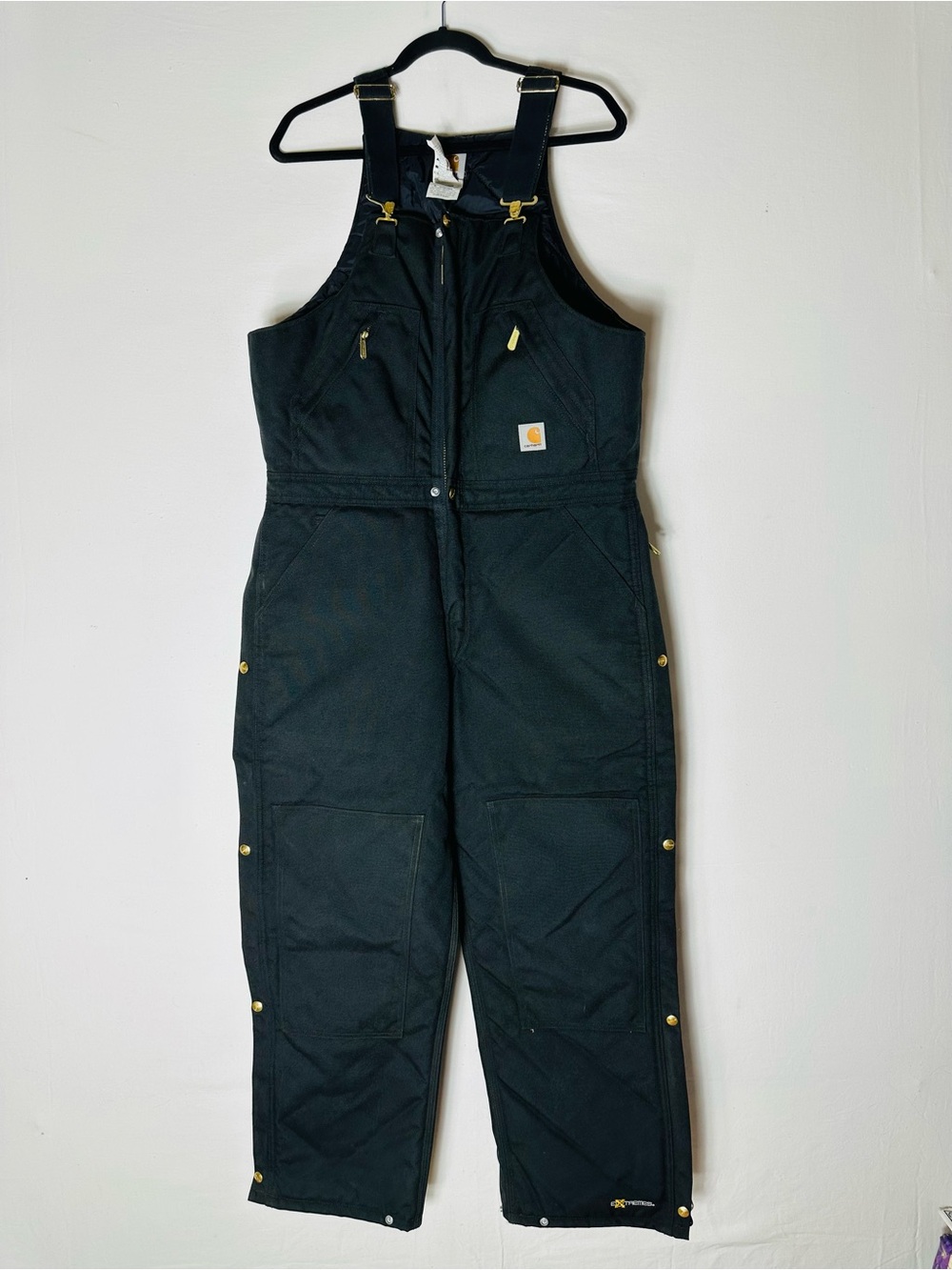 Carhartt Yukon Extremes Arctic Quilt Lined Bib Overalls 32x30 R33BLK Work Wear